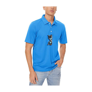 Polos ligeros para hombre, polos de golf de manga corta con estampado de rendimiento seco que absorbe la humedad, hechos en Pakistán - Product Image 3
