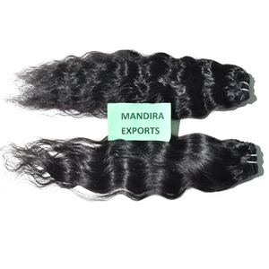 วิกผมต่อผมมนุษย์บริสุทธิ์สีดำหยักศกธรรมชาติ100% อินเดีย - Product Image 2