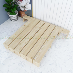 โครงเตียงไม้สไตล์มินิมอล ดีไซน์เรียบง่าย โครงสร้างไม้จริง - Product Image 3