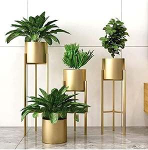 Juego de 4 macetas decorativas para decoración del hogar y decoración de jardín maceta al por mayor a la venta - Product Image 1