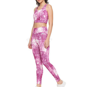 Crea tu idea La demanda del cliente Conjuntos de yoga para mujeres de color Logotipo profesional Impreso personalizado Conjuntos de yoga para mujeres de buena calidad - Product Image 2