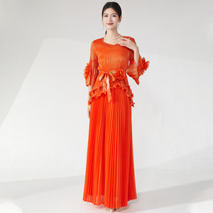 <strong>New</strong> Arrival 2025 Evening <strong>Dresses</strong> Women Lady Elegant High Quality Designer Plus Size Tops and Skirts Stretch <strong>Dresses</strong> - Product Image 3