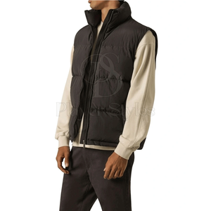 เสื้อกั๊กขนเป็ดของผู้ชายสำหรับฤดูหนาวคุณภาพสูงพร้อมคอจีนวัสดุผ้าใบระบายอากาศขนาดพลัสไซส์ - Product Image 2