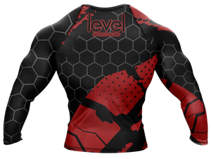 Gran oferta de ropa deportiva de manga corta de alta calidad para hombre, logotipo personalizado, protector contra sarpullidos, colores personalizados, poliéster impreso al por mayor para adultos - Product Image 3