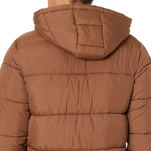 Chaqueta Acolchada Sólida de Moda para Hombre |   Chaqueta de Invierno con Cuello Alto y Cremallera para Ropa Urbana - Product Image 3