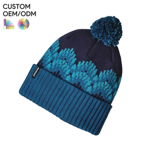 Mens ribbed <b>beanie</b> cap acrylic structured knit style custom logo OEM ODM support for brand supply - Product Image 6