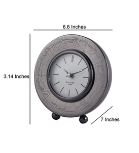 Ak Brass Luxury Modern <b>Table</b> Centerpiece Home Decorative Metal <b>Clock</b> for Desks & <b>Tables</b> Elegantly Contemporary Design - Product Image 3