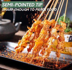 Brochettes en bambou jetables de 10 pouces-lisses, durables et de qualité alimentaire - Product Image 2