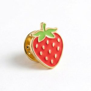 Pins de Solapa Personalizados con Diseño Tradicional de Sandía, en Latón Plateado y Serigrafiados - Product Image 3