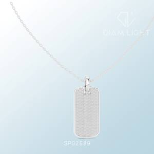 IGI Certified Lab Grown Diamond <b>Cluster</b> Pendant White Gold Finish VS+ Clarity F+ Color Colorless Round Brilliant Cut Necklace - Product Image 1