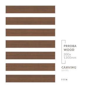 Azulejo de madera mate rústico antideslizante moderno Función de ladrillo refractario Azulejos de porcelana de piso de aspecto de madera para habitación o apartamento - Product Image 4