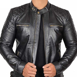 Chaquetas de cuero genuino para hombres de moda Top Trending Men Chaqueta de cuero de precio razonable de moda para hombres - Product Image 3