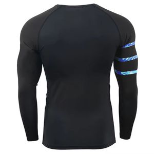 Venta al por mayor de sublimación Spandex personalizado impreso Rash Guard hombres 3D Camiseta de manga larga - Product Image 5