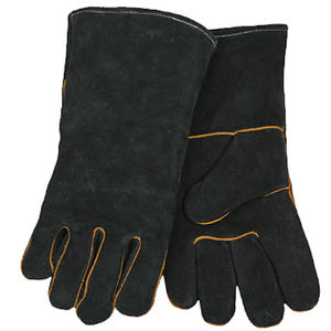 Gants de soudage TIG de bonne qualité protègent le travail de soudeur pleine paume en cuir fendu imperméable résistance à la chaleur gants antidérapants - Product Image 4