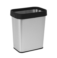 Poubelle en acier inoxydable la plus vendue Style seau en métal poubelle personnalisée pour la maison sous la table Mini magasin d'ordures