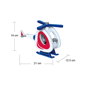 Rompecabezas 3D de Helicóptero para Niños de 5 a 7 Años, Vehículo Móvil para Armar, Juego Educativo Unisex - Product Image 5