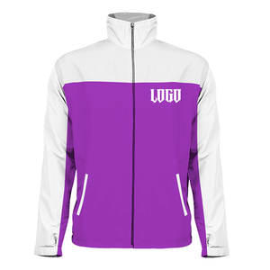 Veste coupe-vent réfléchissante pour hommes, veste vintage en polyester de grande taille en toile imperméable pour les sports d'extérieur - Product Image 3