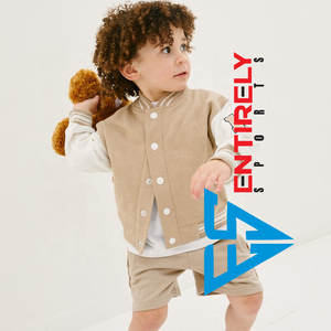 Vestes d'université de baseball pour enfants unisexes avec logo brodé personnalisable Vêtements d'extérieur d'hiver pour bébés garçons 100% Polyester Plain Dye Most - Product Image 6