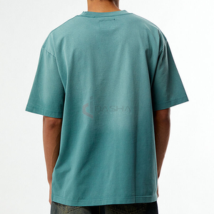 Camiseta de gran tamaño al por mayor para hombre 250GSM, ropa de calle de algodón de alta calidad, camiseta DTG con impresión de logotipo personalizado, proveedor a granel - Product Image 3