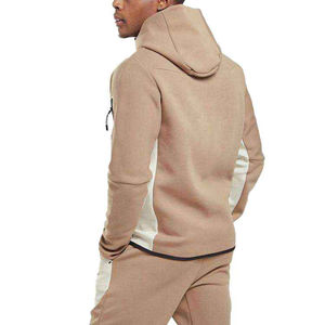 Survêtement technique personnalisé en molleton, coupe ajustée, survêtement pour homme, jogging 2 pièces, pantalon de sport respirant, survêtement anti-transpiration - Product Image 4
