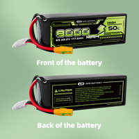 Batterie Lipo OEM pour drone FPV UAV, 12S 14S 6S 22.2V 12000mah 25C, batterie Lipo rechargeable pour hélicoptère, drone, avion