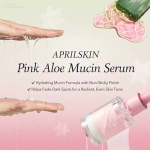 [APRILSKIN] ซีรั่มว่านหางจระเข้สีชมพู 30 มล. ขายส่งผลิตภัณฑ์บำรุงผิว เครื่องสำอาง บำรุงผิวชุ่มชื้น - Product Image 2