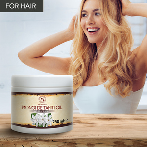 Huile de Monoi de Tahiti à la noix de coco et à la fleur de Gardenia Tahitensis 250ml 100% naturelle pour le soin des cheveux et du corps, pour cheveux abîmés et colorés - Product Image 3