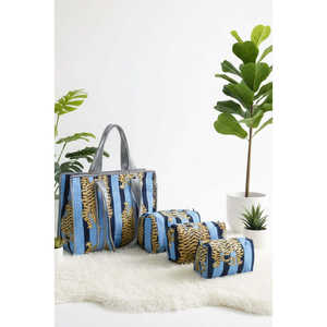 Sacs à main en tissu de coton doux à motifs floraux pour femmes, collection Printemps-Été, sacs fourre-tout à bandoulière avec fermeture éclair, assortiment de sacs indiens - Product Image 1