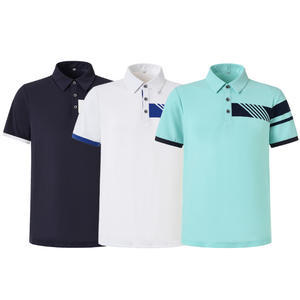 Polo de golf de secado rápido con logotipo personalizado del fabricante, Polo de golf transpirable, Polo bordado de algodón para hombre - Product Image 6