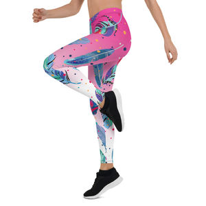 Pantalon de sport de yoga et d'entraînement pour femmes par sublimation Leggings en polyester spandex Pantalon extensible de fitness pour femmes - Product Image 4