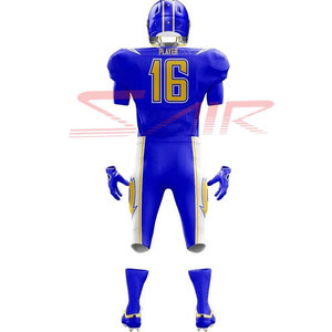 Uniformes de football américain de haute qualité, respirants, antibactériens, à séchage rapide, grandes tailles, designs personnalisés, impression numérique 100% - Product Image 4