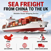 Fret maritime de la Chine vers le Royaume-Uni, transitaire maritime, service DDP pour les marchandises LCL, FCL, palettes et marchandises commerciales