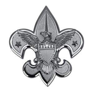 Emblème Métallique de Voiture Hanwell Scouting America Luxury Elektroplate, Logo Sportif, 2,85x3,1 Pouces, Autocollants en Mousse Adhésive Résistante à la Peinture - Product Image 1