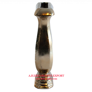 Jarrón en forma de botella niquelado de casta de aluminio, mesa antigua, jarrón decorativo para centro de mesa de boda, venta al por mayor - Product Image 3