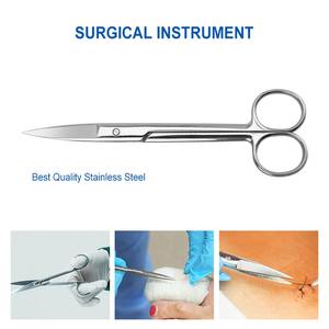 Ciseaux chirurgicaux médicaux améliorés en acier, petits outils pour les ongles, coupe des poils du nez et des sourcils, manucure, maquillage, accessoires de beauté professionnels - Product Image 3