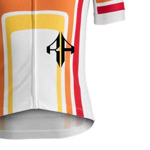 เสื้อเจอร์ซีย์ขี่จักรยานแบบซับลิเมชันของผู้ชายเสื้อ100% แบบรูดซิปวัสดุโพลีเอสเตอร์คุณภาพสูงโลโก้ตามสั่งสำหรับผู้ชาย - Product Image 6