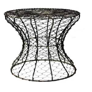 Wire Design Iron Metal <b>Stool</b> Black Finished Perfect For Home Living Room Decorative Furniture Ottoman and <b>Stools</b> - Product Image 2