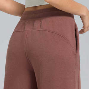 Elite Fall <b>Winter</b> Soft Fleece <b>Warm</b> Sports Pants Baggy Track Pants Women Cotton Sweatpants Wide Leg Jogger Pants - Product Image 5