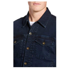 Chaqueta Vaquera de Invierno para Hombre al por Mayor, Chaqueta Vaquera con Forro Polar Grueso y Cálido, Chaqueta Vaquera Informal de Moda para Hombre con Cuello de Piel - Product Image 5