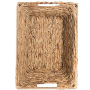 Panier en jacinthe d'eau à fond trapézoïdal, panier de rangement fait à la main, vente en gros, écologique, fabriqué au Vietnam - Product Image 2