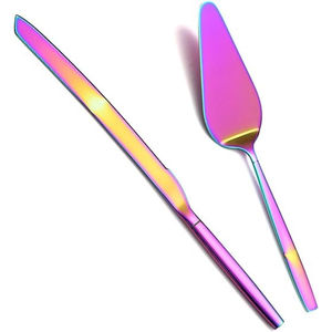 Top Sale Dessert Serving Wedding Party <b>Supplies</b> Bulk Stock Stainless Steel <b>Cake</b> Knife Set Silver <b>Cake</b> Server Set for Home Party - Product Image 5