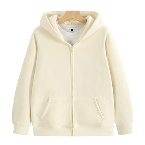 Sudadera con capucha Unisex de alta calidad para hombre, cárdigan informal cómodo con capucha, sudaderas con capucha de fábrica de lana sólida - Product Image 6