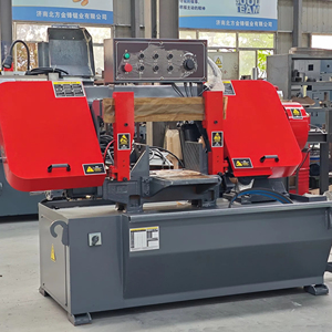 Scie à ruban de coupe de métal de haute précision Machine de scie à ruban horizontale manuelle pour l'acier - Product Image 1