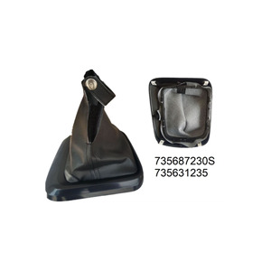 Black Gear <b>Shift</b> Boot for Egea Car <b>Knob</b> 735687230s-735631235 - Product Image 1