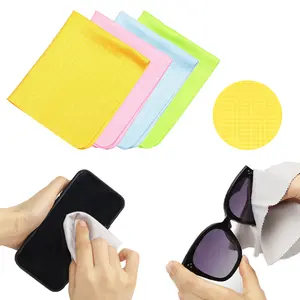 Assorted Colors Microfiber Cleaning Cloths Lenses Cleaner Glasses Cameras iPad iPhone Eyeglasses Cell Phone LCD TV Screen