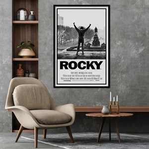 Affiche principale Rocky avec cadre noir pour utilisation murale - Product Image 1