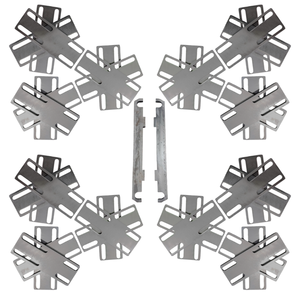 Pattes de verrouillage métalliques personnalisées | Supports de montage en acier inoxydable découpés au laser pour systèmes de fixation d'arbre cylindrique - Product Image 2