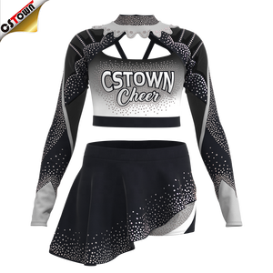 Oem Wholesale Rhinestone Cheerleading Uniforms Design <strong>Cheerleaders</strong> <strong>Sexy</strong> <strong>Cheerleader</strong> Uniform - Product Image 6
