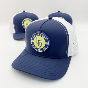 Chapeaux de camionneur personnalisés avec logo en caoutchouc PVC 5 panneaux chapeaux de golf étanches Melin casquette de baseball à séchage rapide - Product Image 5