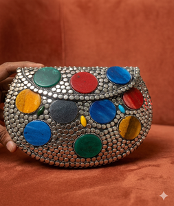 Polished Alloy Steel German <b>Silver</b> <b>Clutch</b> Ladies Metal Bags Women Handbags Ladies Mini Bags Women at Wholesale Factory Price - Product Image 5